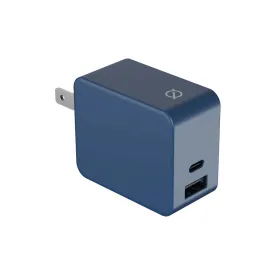 30W dual-port PD fast charge wall plug - Block