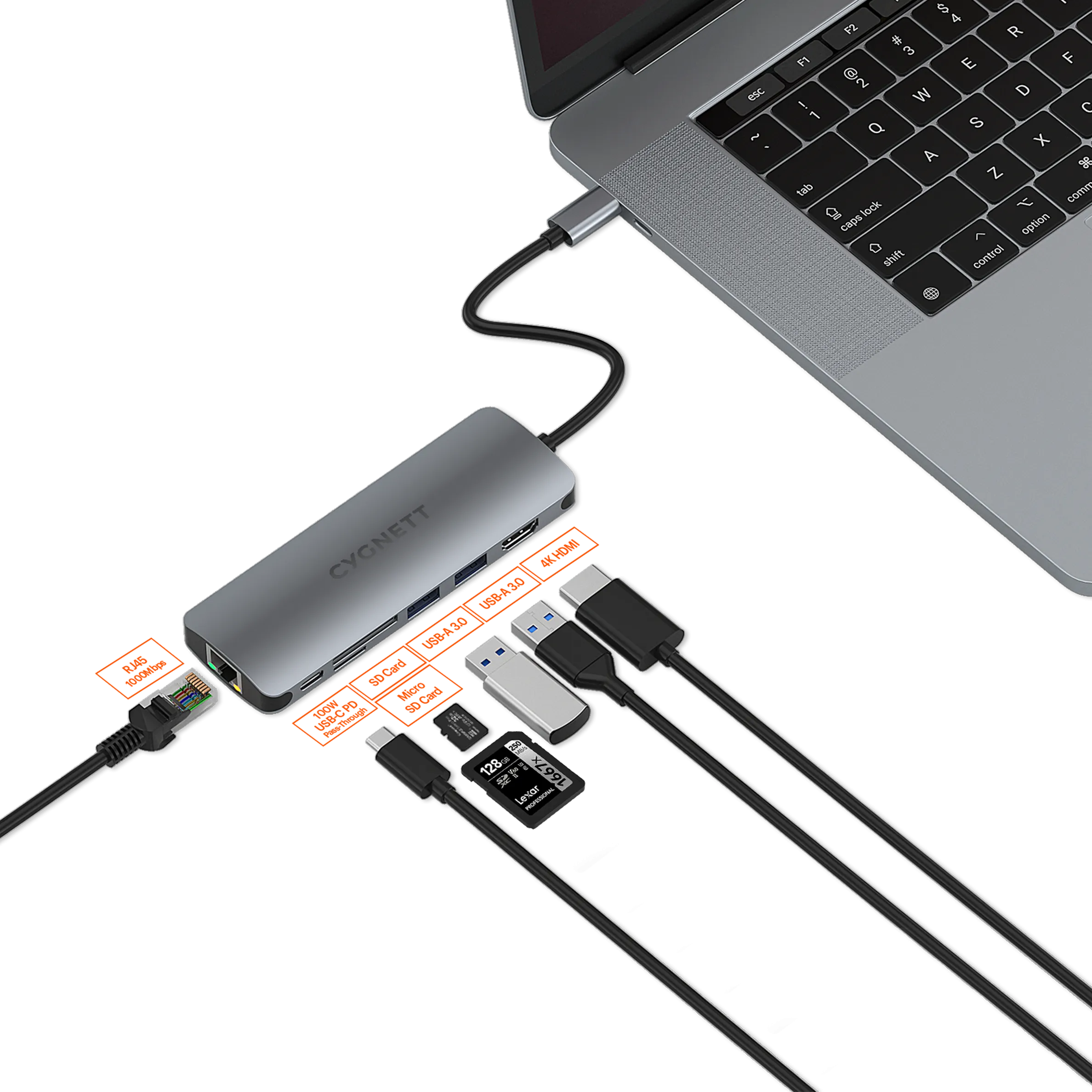 7-in-1 USB-C Hub (Single HDMI)