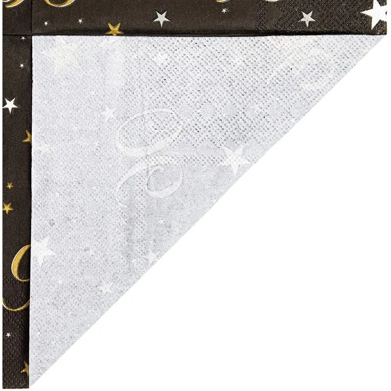 90th Birthday Party Paper Napkins (6.5 x 6.5 Inches, 100 Pack)