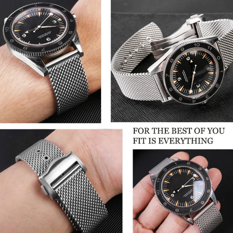 Adjustable Mesh Watch Band Strap