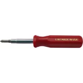 ALFA Tools SCD62G 6 IN 1 GREEN PHILLIPS /SQUARE RECESS SCREWDRIVER 12/pack