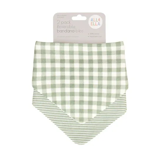 Bandana Bibs 2pk VARIOUS STYLES