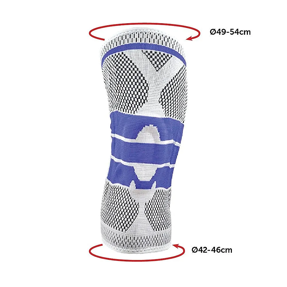 Breathable Full Knee Support Brace w/Gel Padding, Large