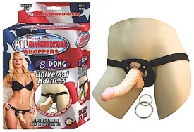 Dreamy 8-Inch Strap-On with Universal Harness for Playful Adventures