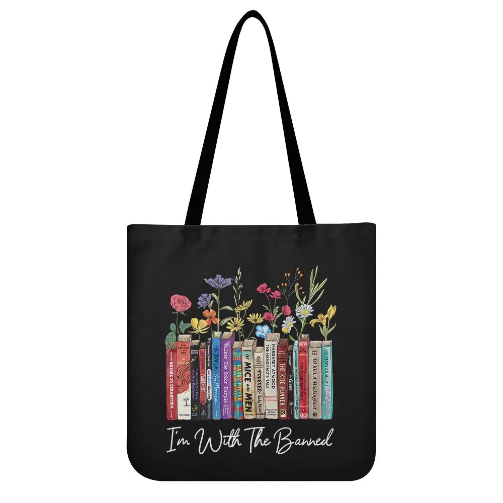 I'm With The Banned Flowers Book Lovers Gift TBF186