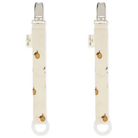 Konges Sløjd Pacifier Strap 2-pack Lemon
