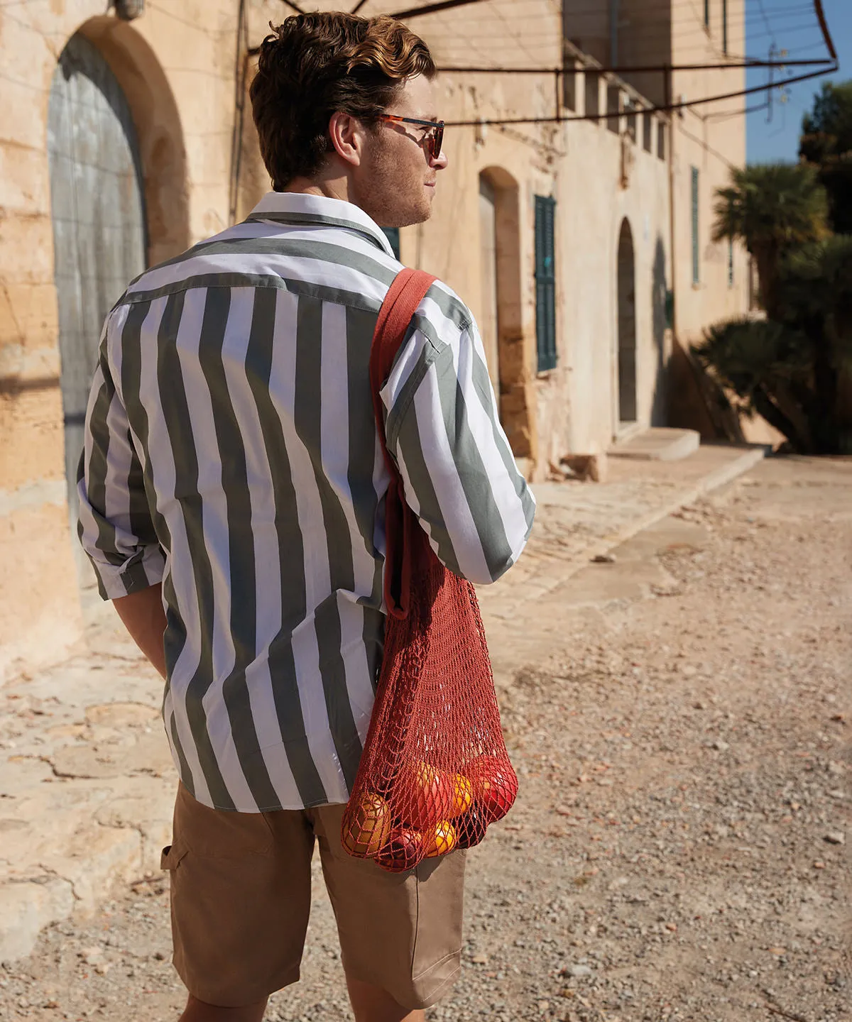 Natural - Organic cotton mesh grocery bag