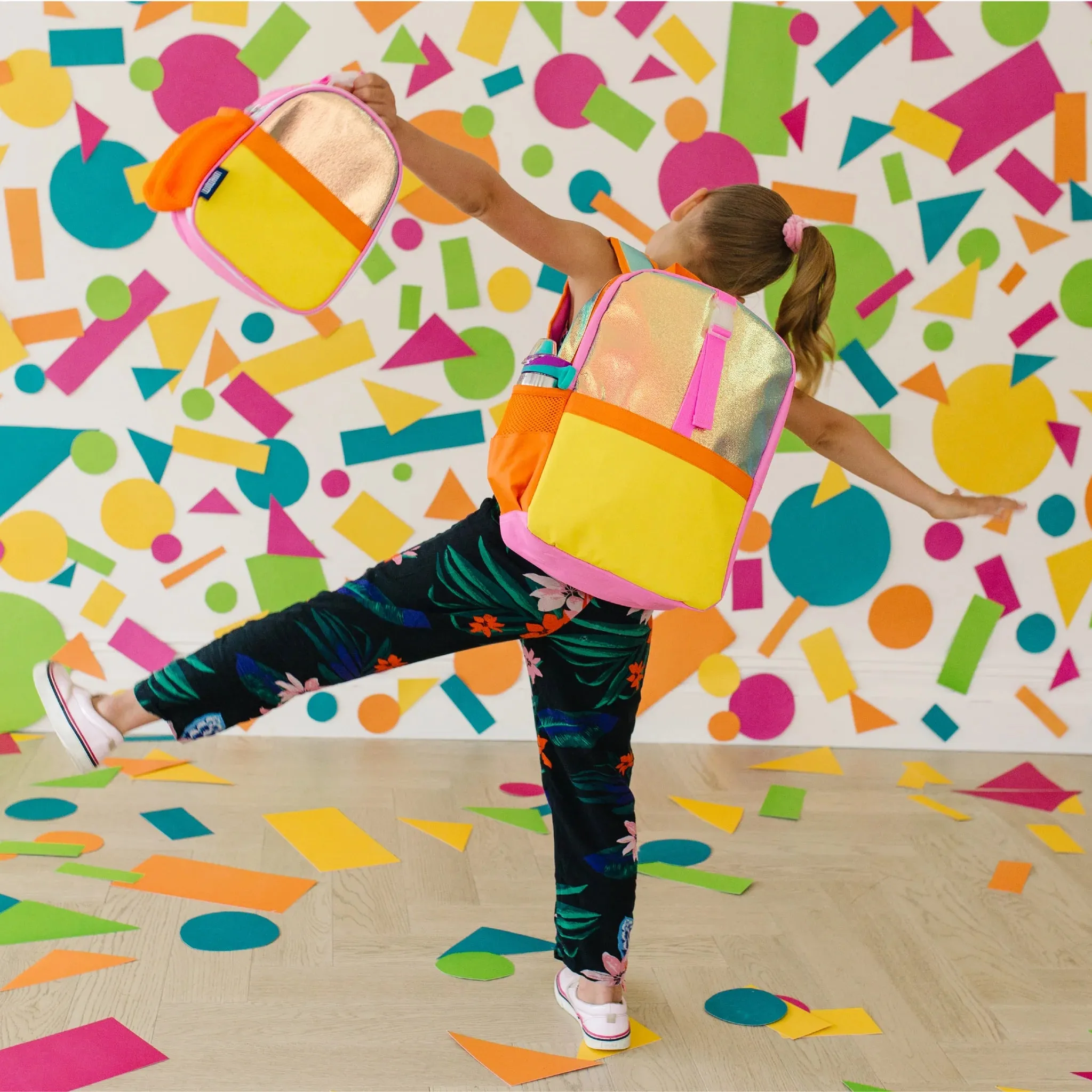 Orange Shimmer Clip Backpack|FINAL SALE|