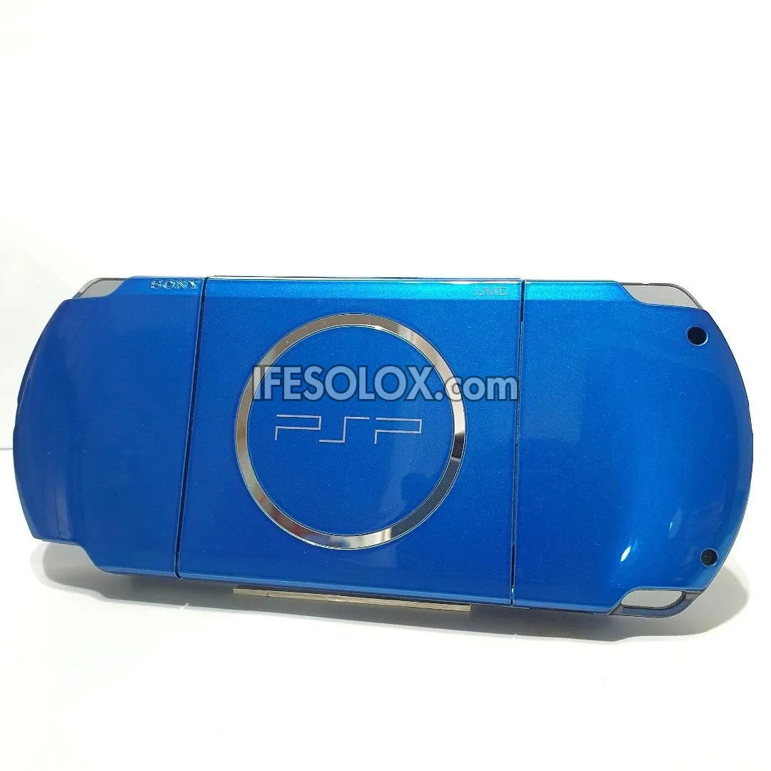 PlayStation Portable PSP 3000 series Brite Game Console with 16GB Memory Stick and 15 Games (Blue) - Foreign Used